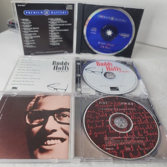 Lot of 3 Buddy Holly Audio CD's Oh Boy 1994 2000 Not Fade Away 1996 - Picture 5 of 7